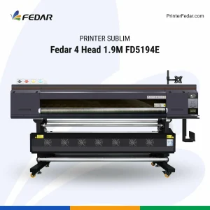 Printer Sublim Fedar 4 Head 1.9M FD5194E - Tampak Depan